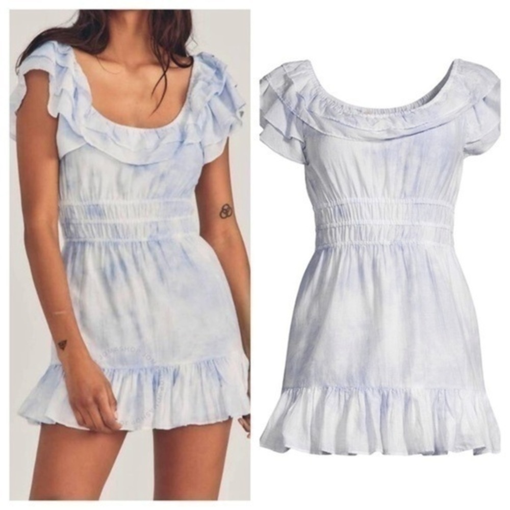 LoveshackFancy Kamie hand dyed mini dress NWT